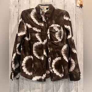 Michael Kors Brown Tie Dye Shirt